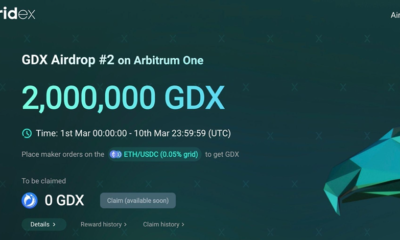 All you need to know about Gridex Airdrop #2: 2 million GDX for D5 Exchange maker orders on Arbitrum